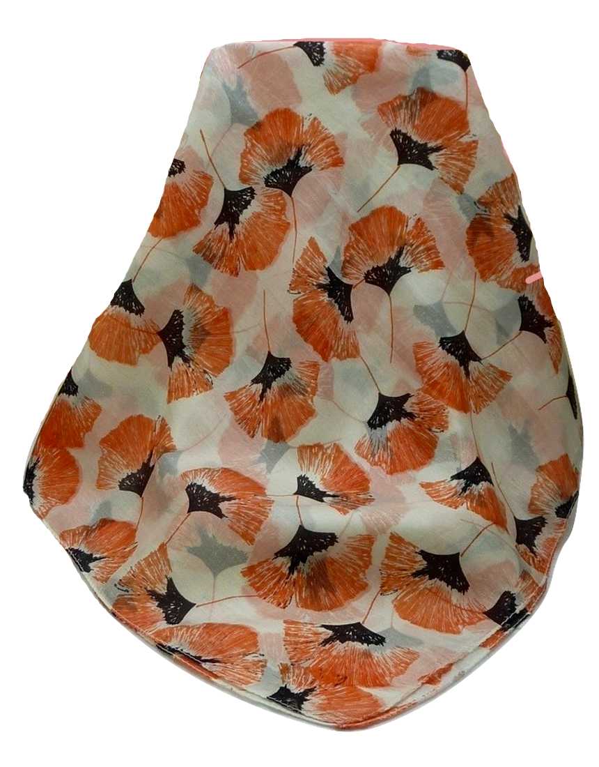 Sciarpa Quadrata Contemporary Seta di Gelso Datia Coral da Pashmina & Silk