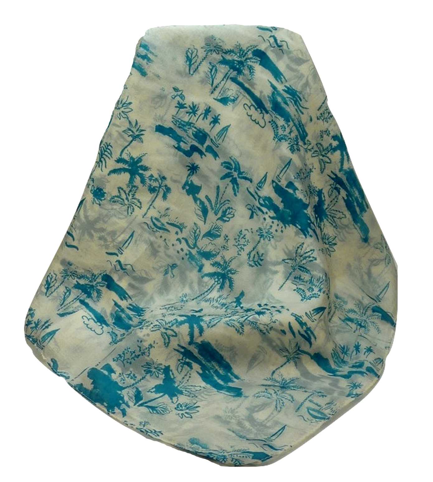 Sciarpa Quadrata Contemporary Seta di Gelso Kittur Blue da Pashmina & Silk