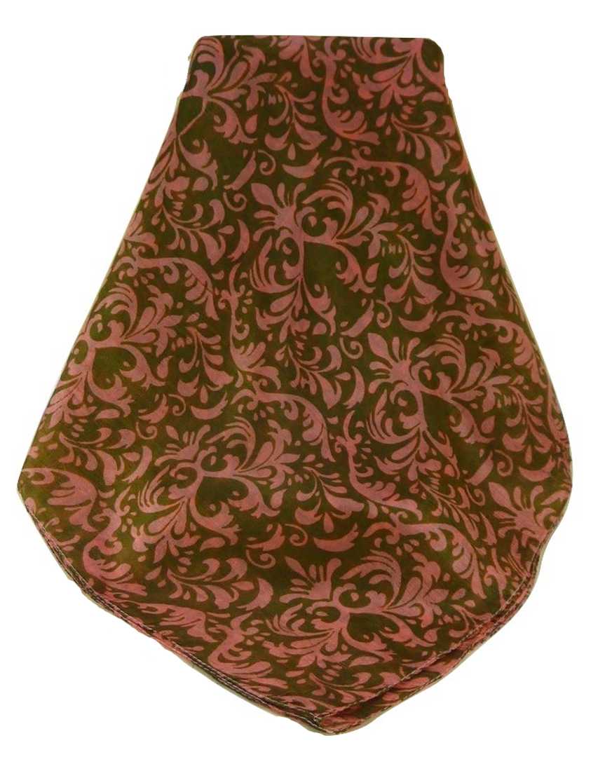 Sciarpa Quadrata Contemporary Seta di Gelso Akola Coral da Pashmina & Silk