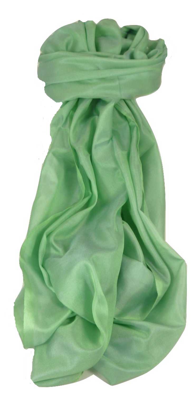 Varanasi Silk Long Scarf Heritage Range Sahni 5 Peppermint by Pashmina & Silk