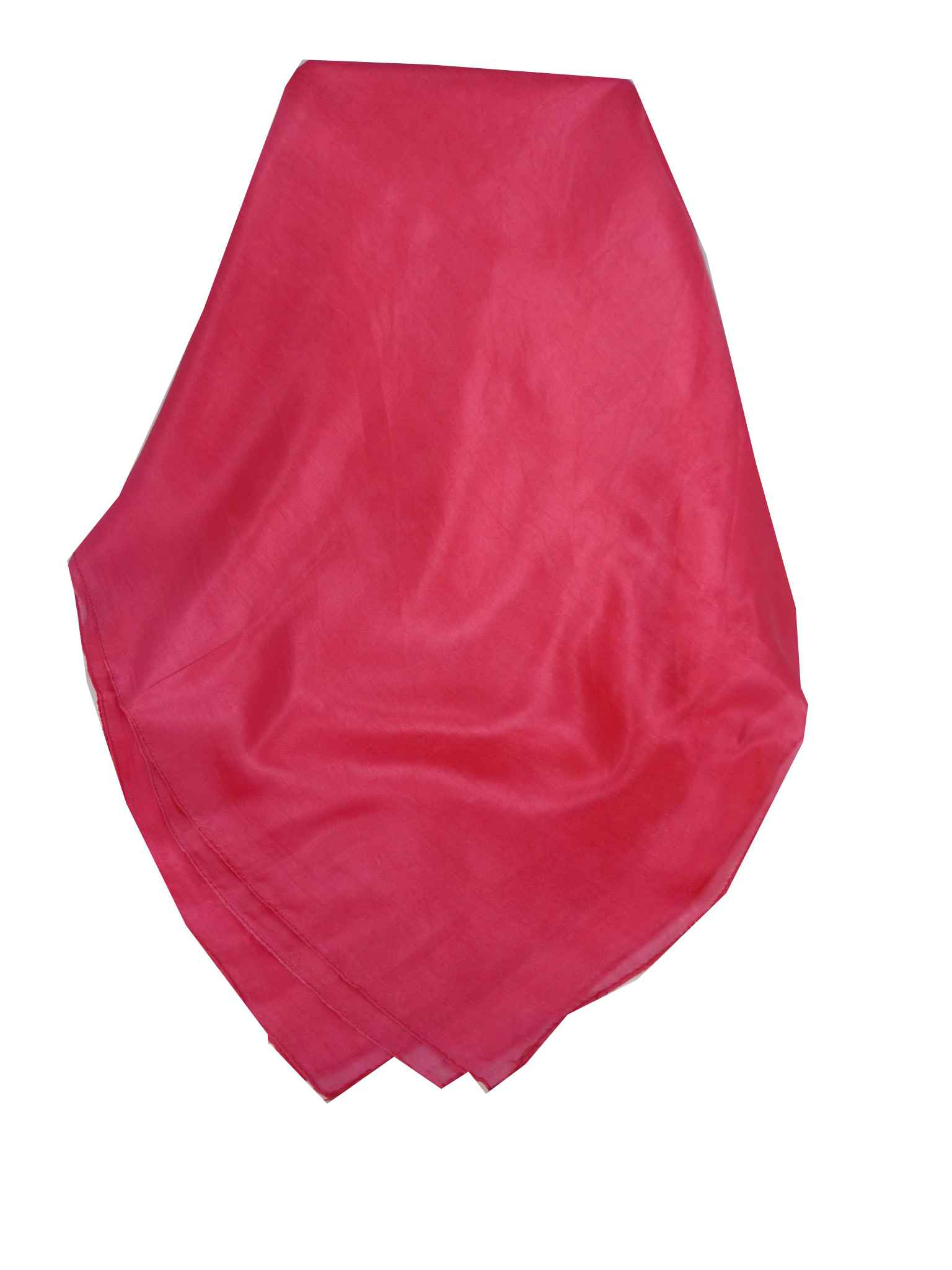 Mulberry Silk Hand Dyed Square Scarf Pink from Pashmina & Silk