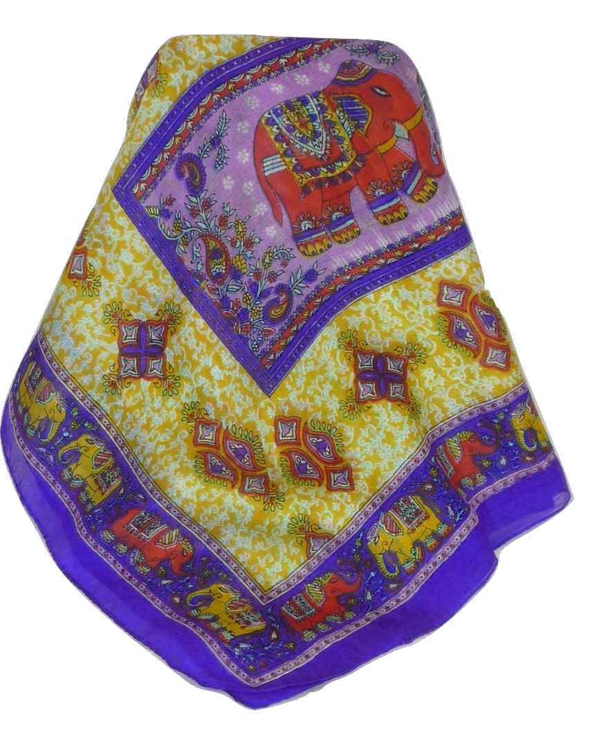 Tradizionale Sciarpa Longa di Seta Vish Violet di Pashmina & Silk