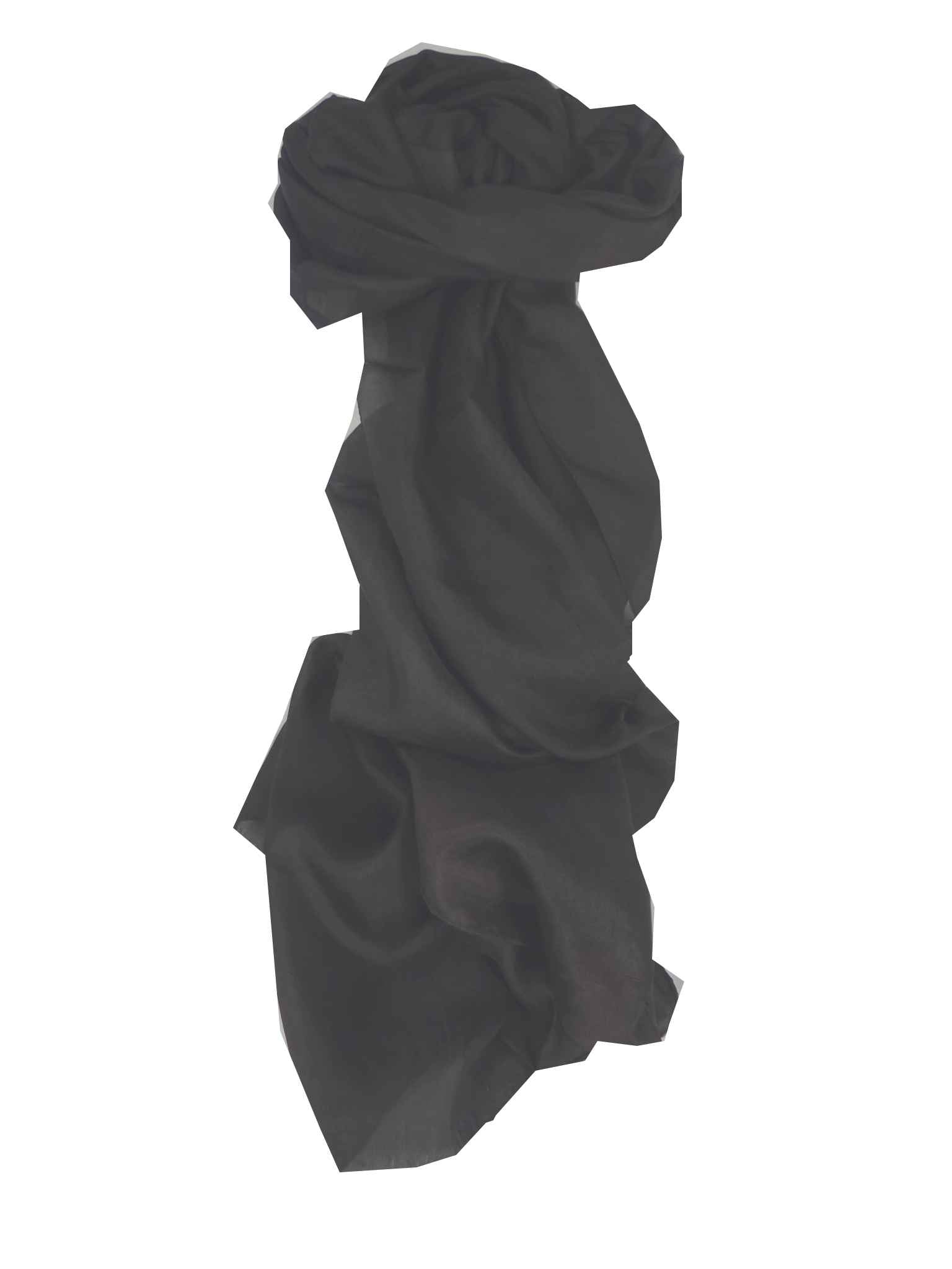 Tradizionale Sciarpa Lunga Seta di Gelso Black  da Pashmina & Silk