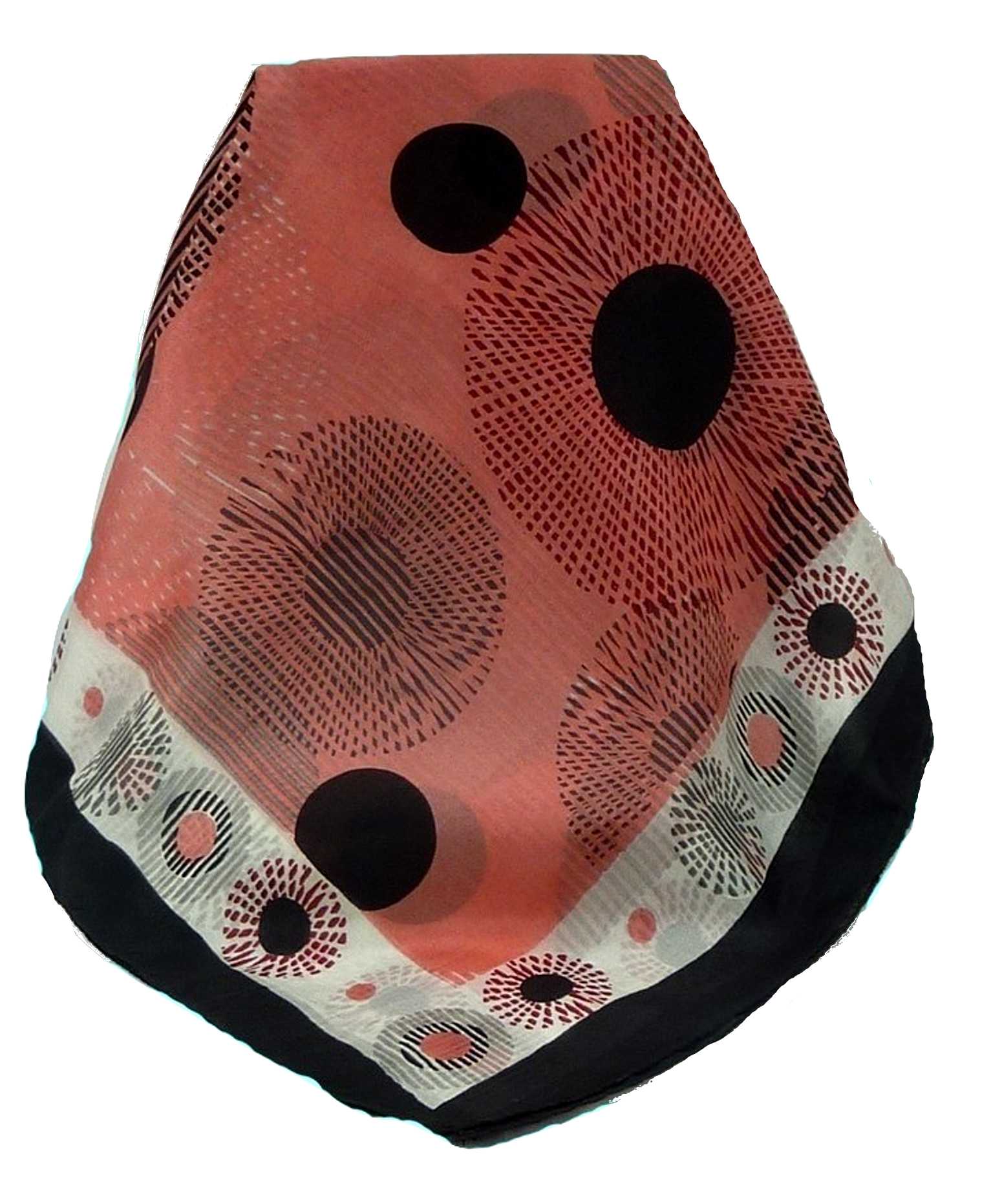 Mulberry Silk Contemporary Square Scarf Pamba Pink by Pashmina & Silk