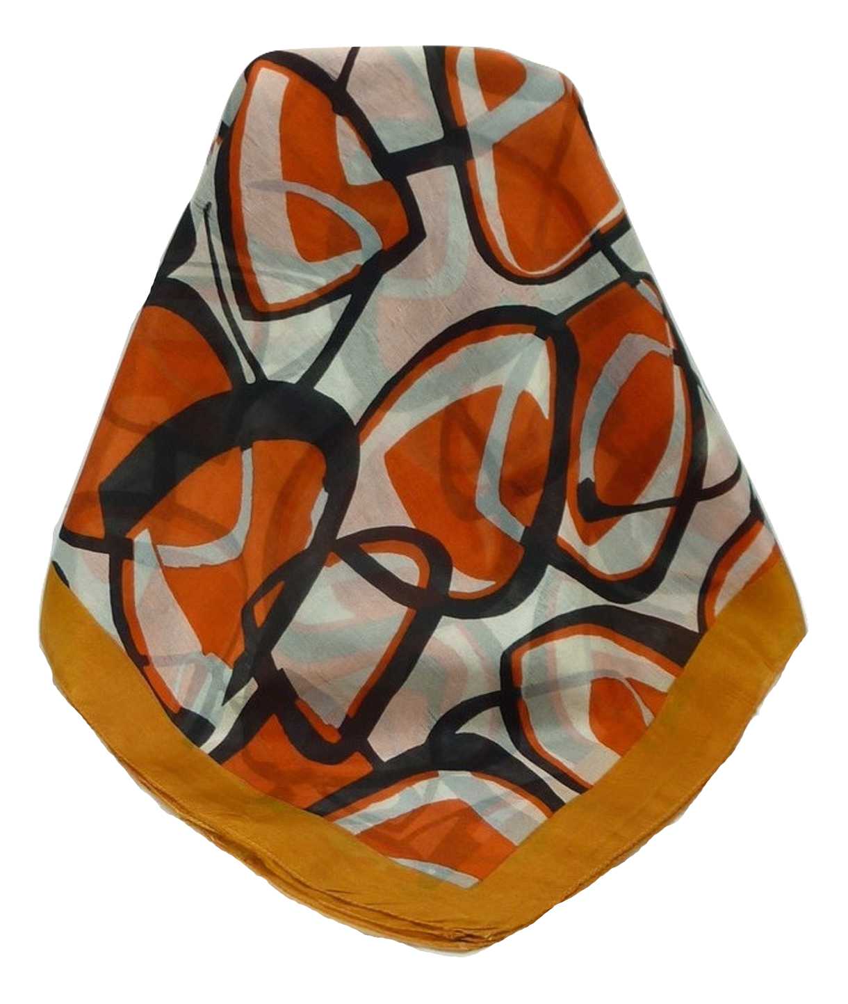 Sciarpa Quadrata Contemporary Seta di Gelso Dhansin Gold da Pashmina & Silk