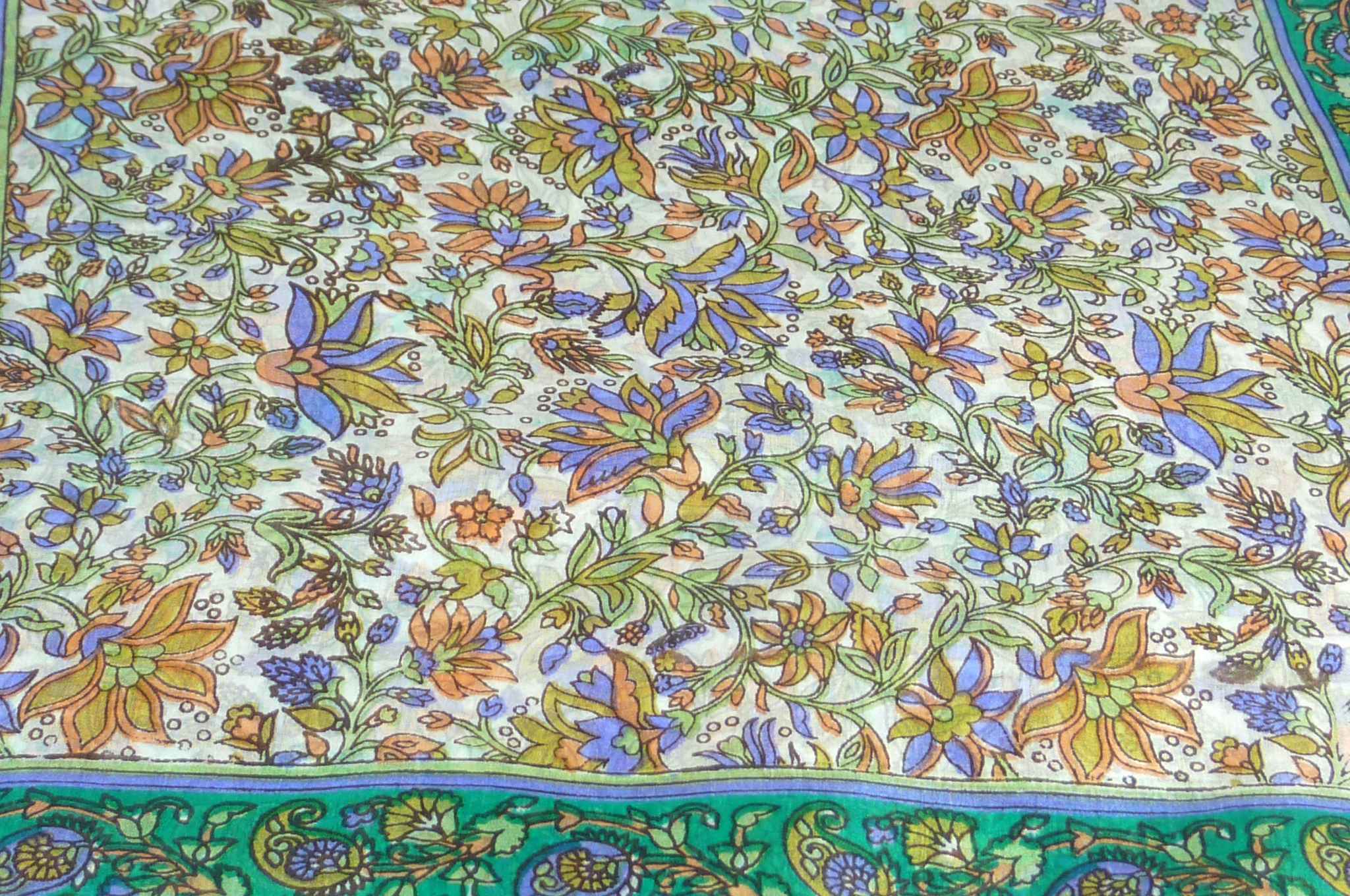 Mulberry Silk Traditional Long Scarf Sarita Emerald by Pashmina & Silk