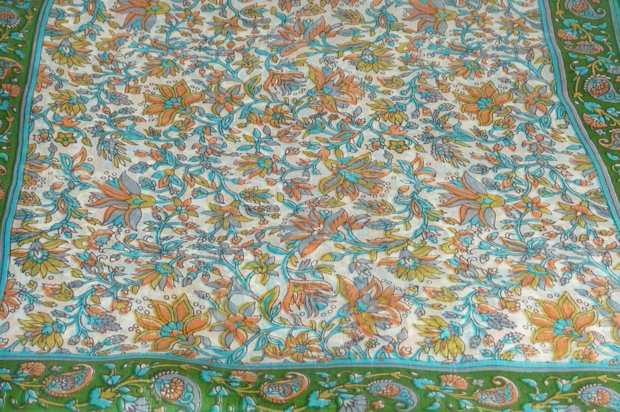 Mulberry Silk Traditional Long Scarf Sarita Sage by Pashmina & Silk