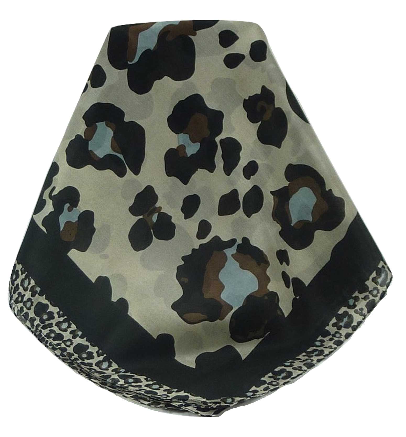 Mulberry Silk Contemporary Square Scarf Penyar Black by Pashmina & Silk