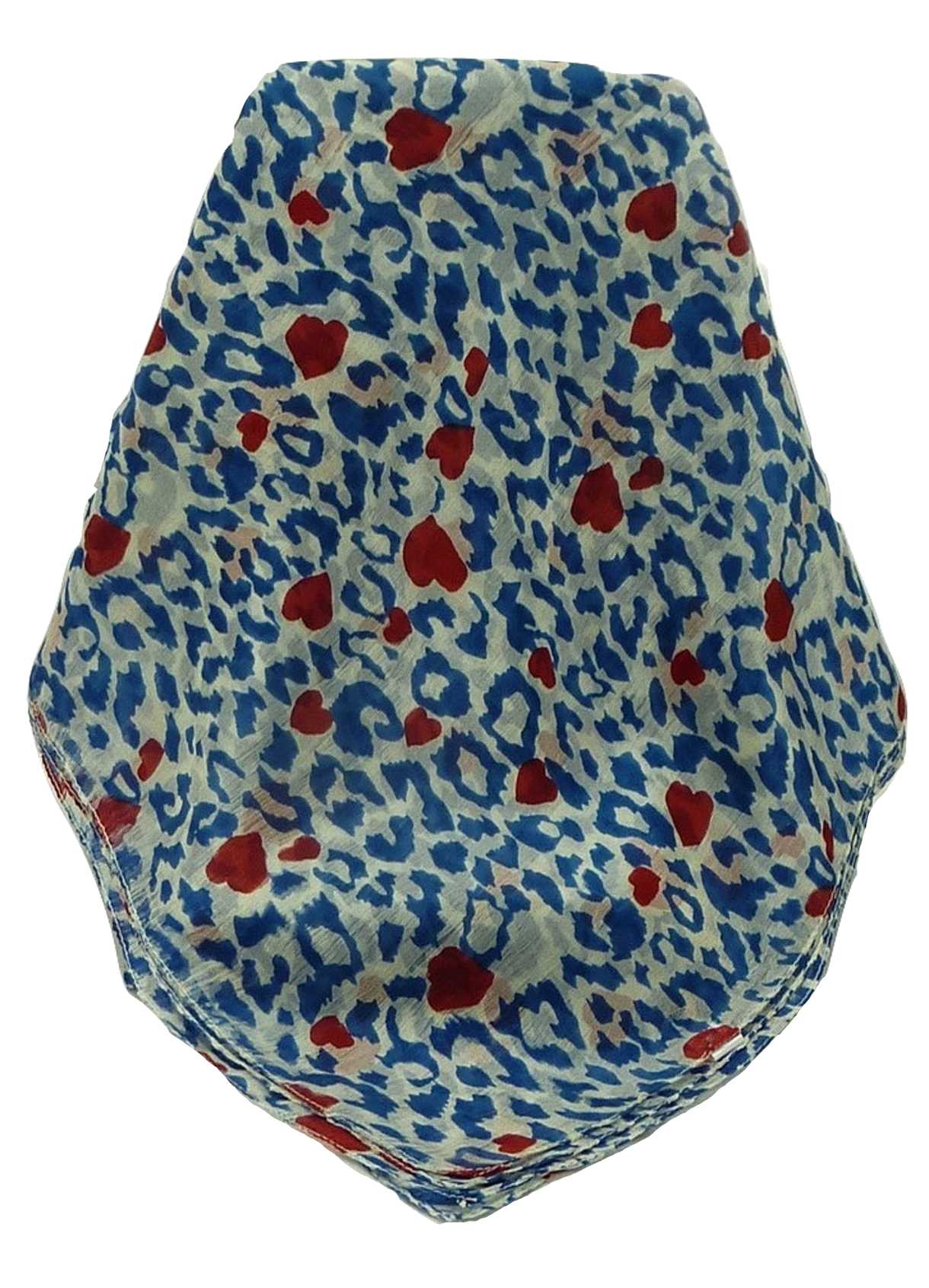 Mulberry Silk Contemporary Square Scarf Mandori Blue by Pashmina & Silk