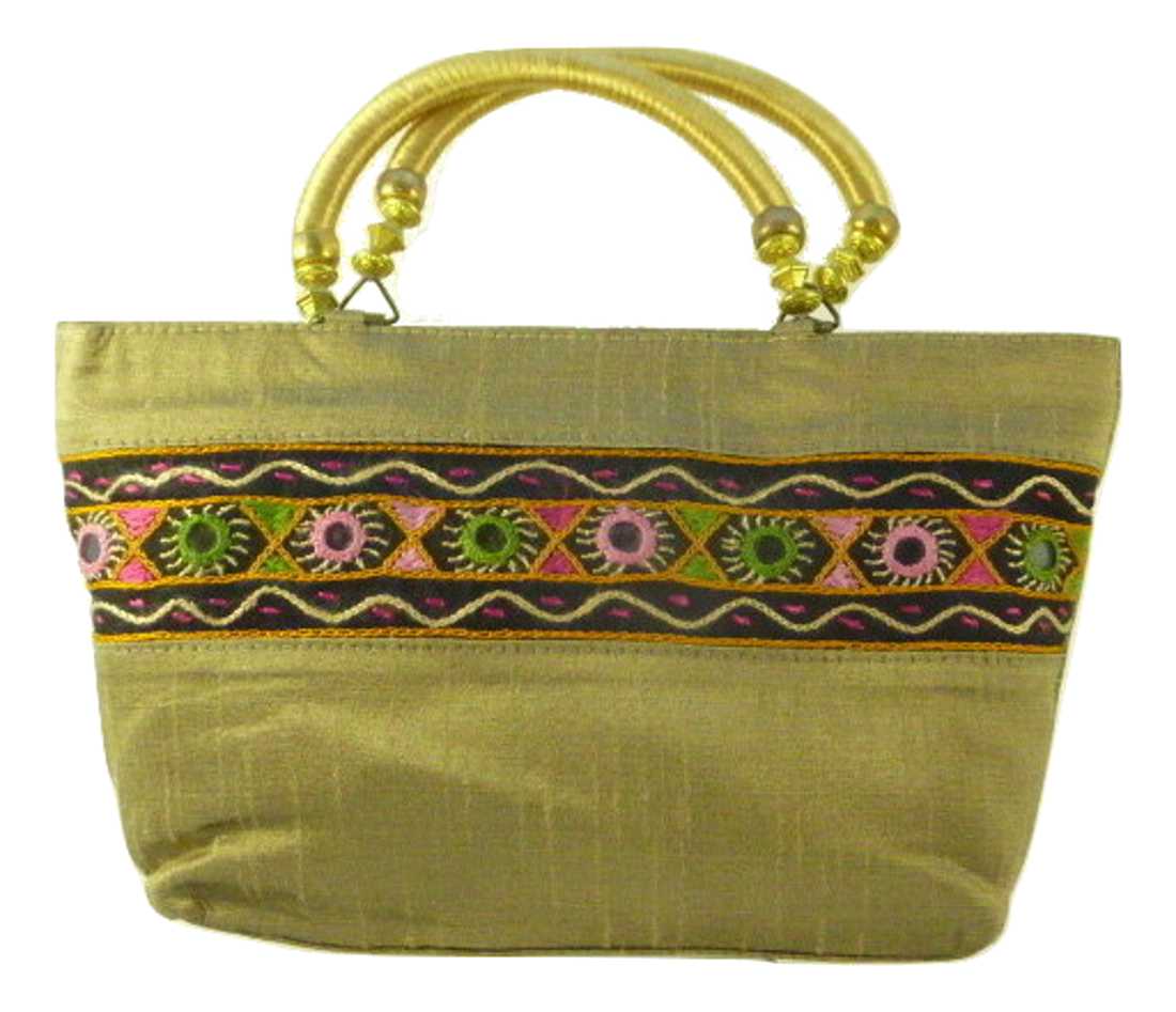 Silk Handbag Divya 10 Silk Sauvage at Pashmina & Silk