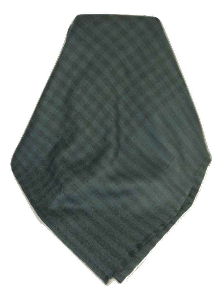 Cachemire Prima Qualità Muffler Sciarpa Srinagar Small Check Charcoal da Pashmina & Silk