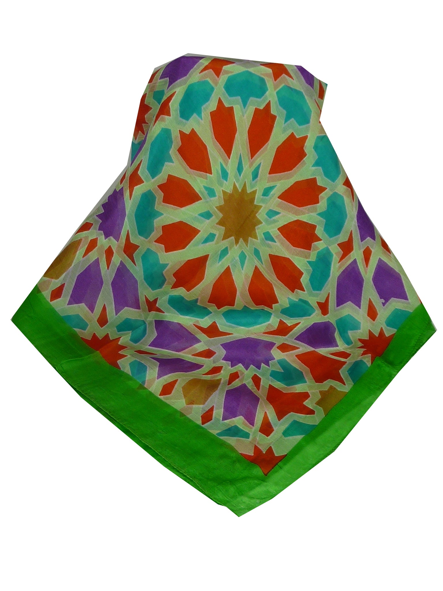 Echarpe Soie de Mûrier Contemporary Hara Citron Vert de Pashmina & Silk