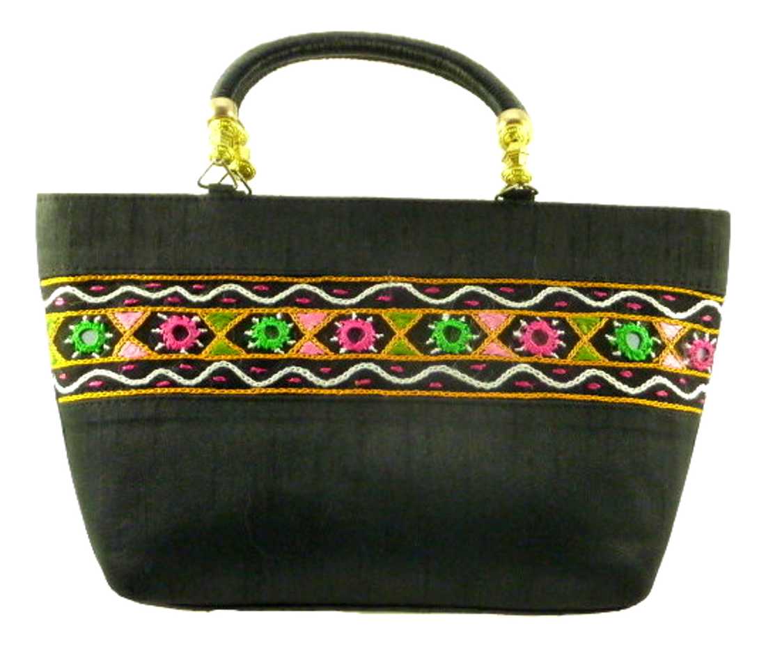 Silk Handbag Divya 02 Silk Sauvage at Pashmina & Silk