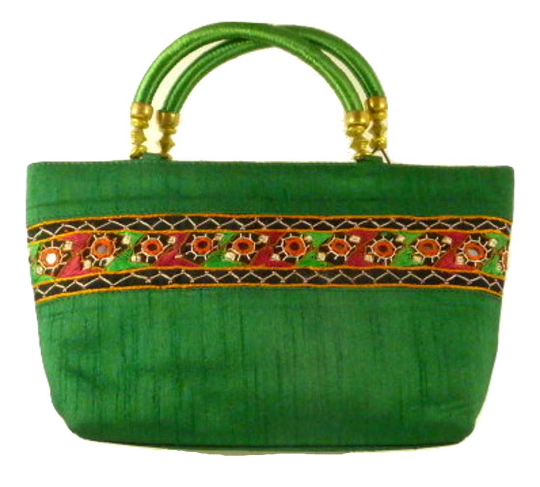 Silk Handbag Divya 12 Silk Sauvage at Pashmina & Silk