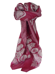 Mulberry Silk Classic Square Scarf Zahra Pink by Pashmina & Silk