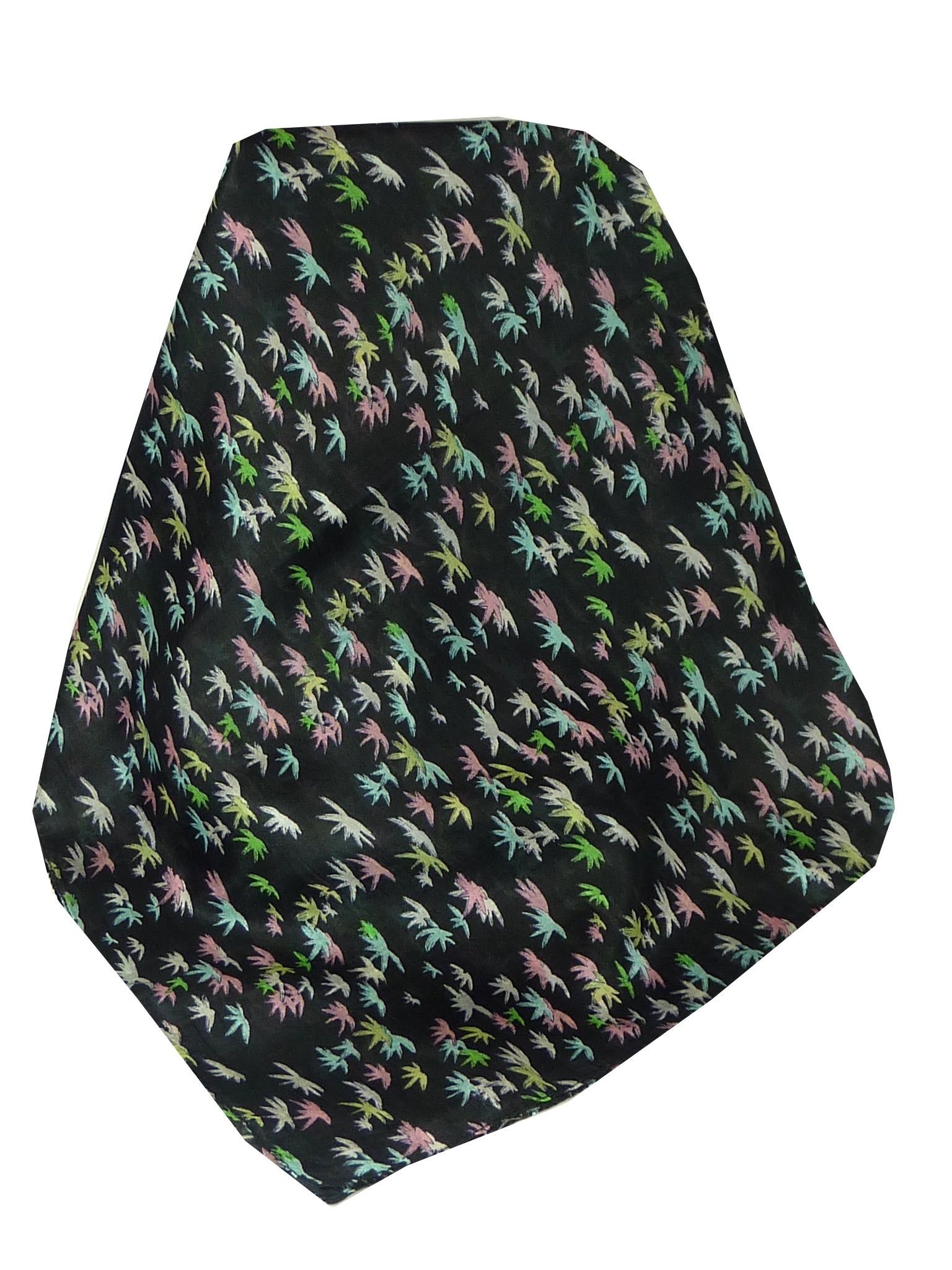 Mulberry Silk Classic Square Scarf Vari Black by Pashmina & Silk