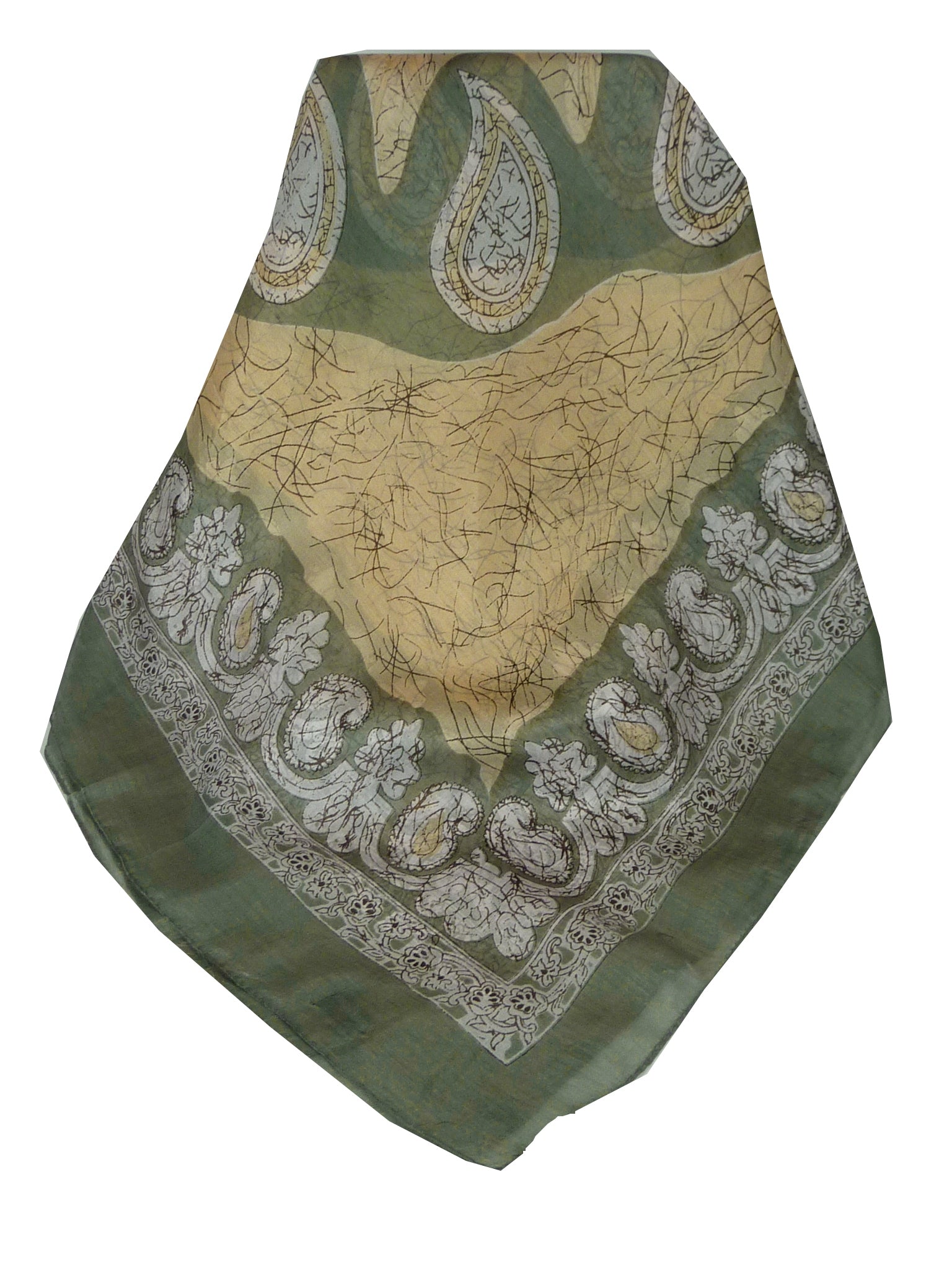 Mulberry Silk Classic Square Scarf Zahra Grey by Pashmina & Silk