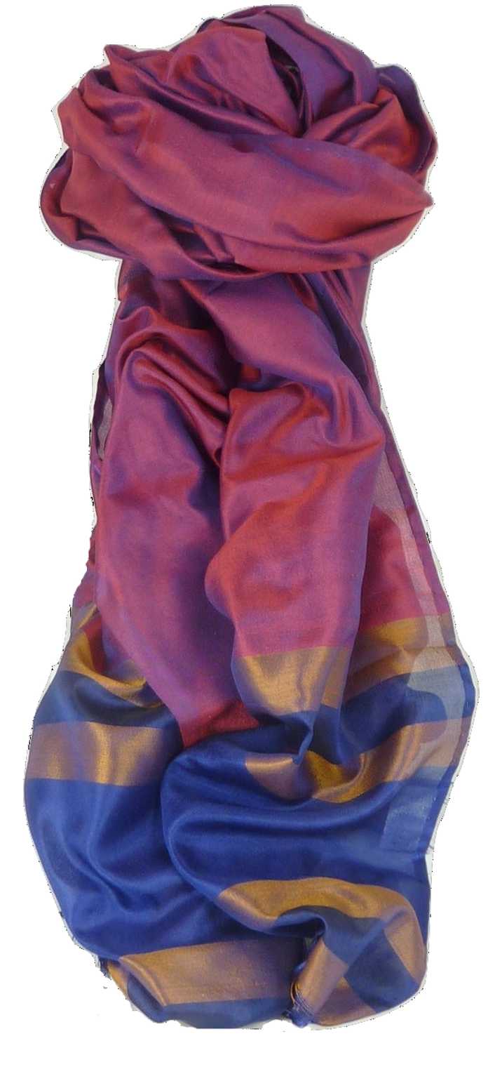 Varanasi Border Sciarpa di Seta Heritage Chaudry 807 da Pashmina & Silk
