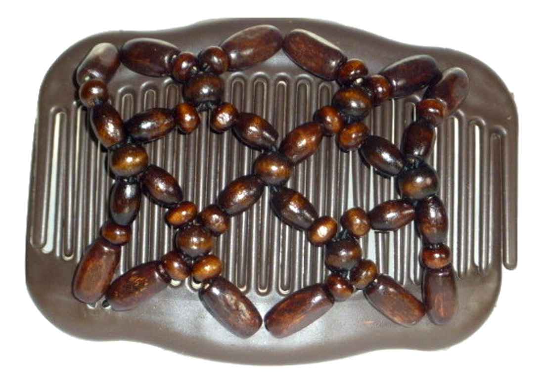 Chignon Comb 704 Brown from TIKITIBOO by Pashmina & Silk