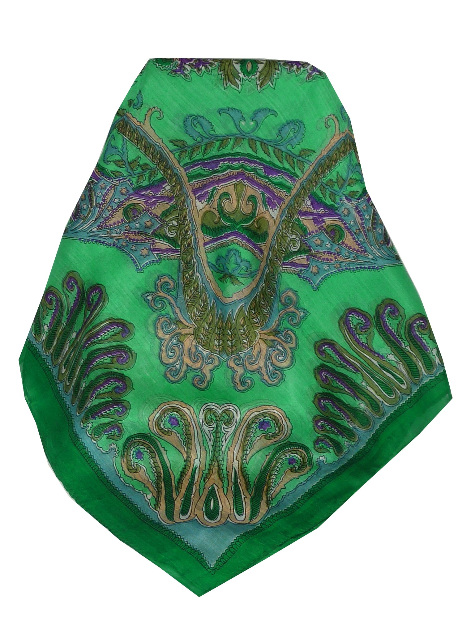 Classic Sciarpa Quadrata Seta di Gelso Querim Teal da Pashmina & Silk