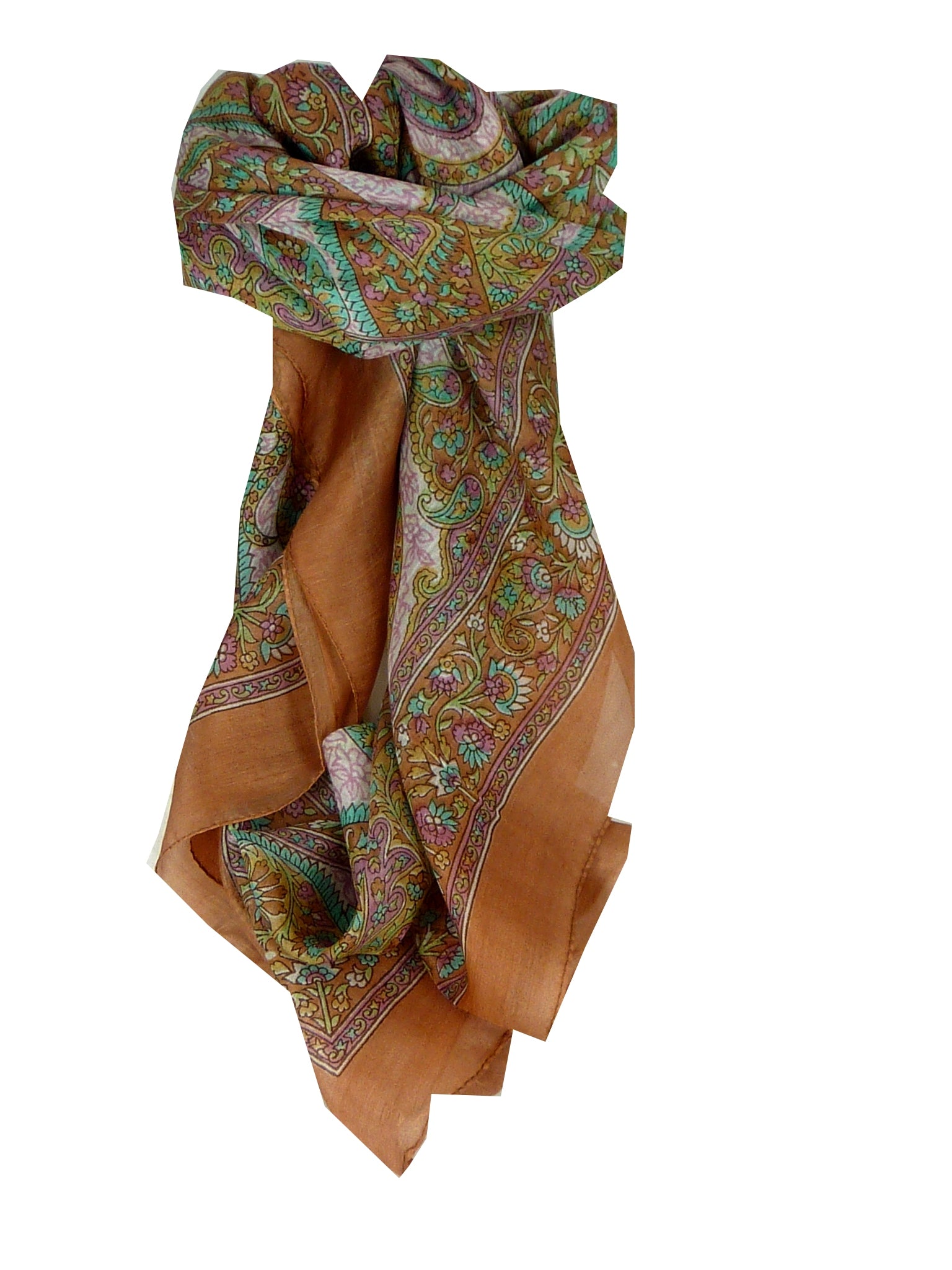 Classic Sciarpa Quadrata Seta di Gelso Rachol Gold da Pashmina & Silk
