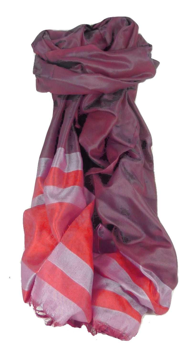 Varanasi Border Sciarpa di Seta Heritage Gupta 160 da Pashmina & Silk