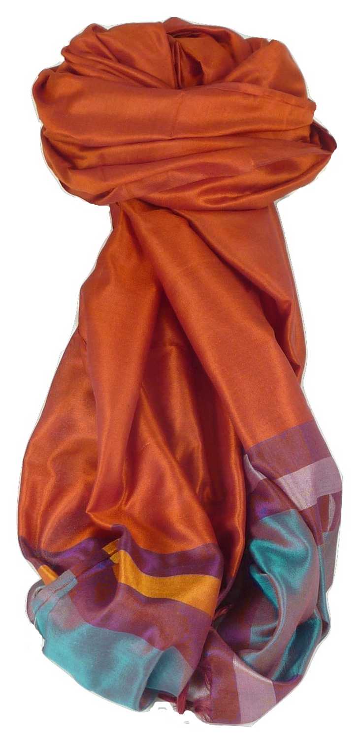 Varanasi Border Sciarpa di Seta Heritage Gupta 164 da Pashmina & Silk