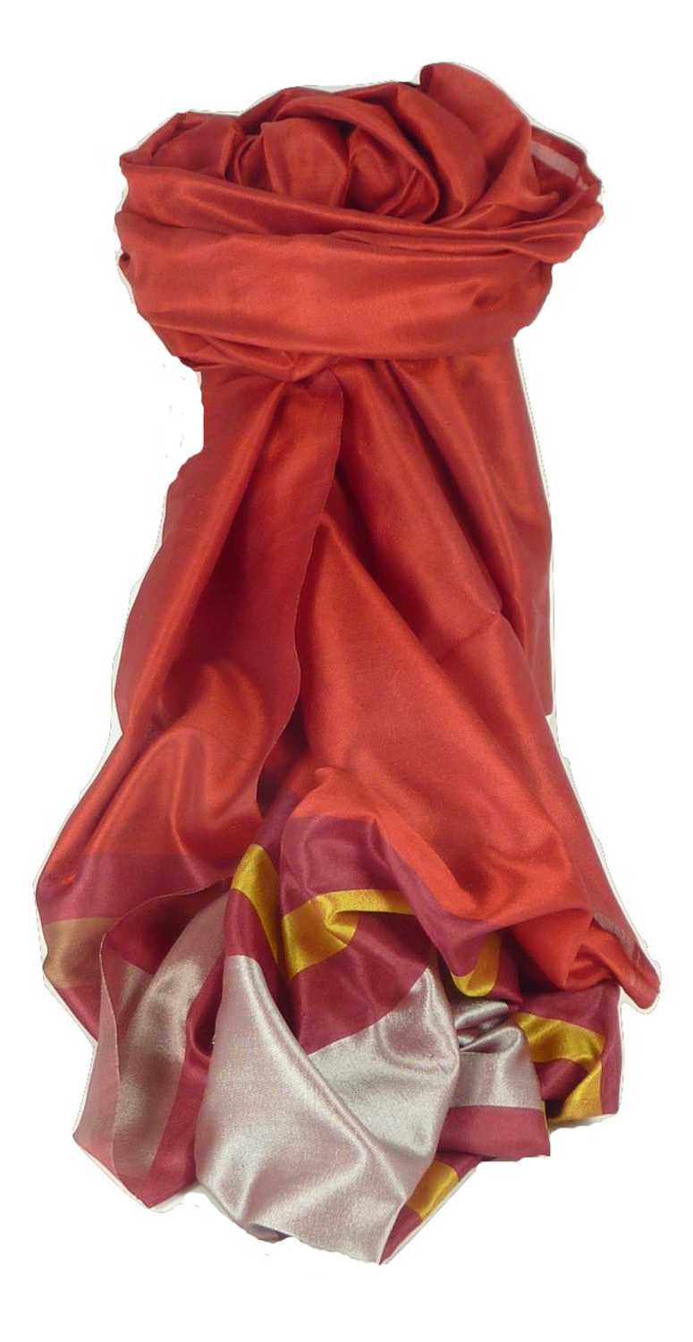 Varanasi Border Sciarpa di Seta Heritage Gupta 166 da Pashmina & Silk