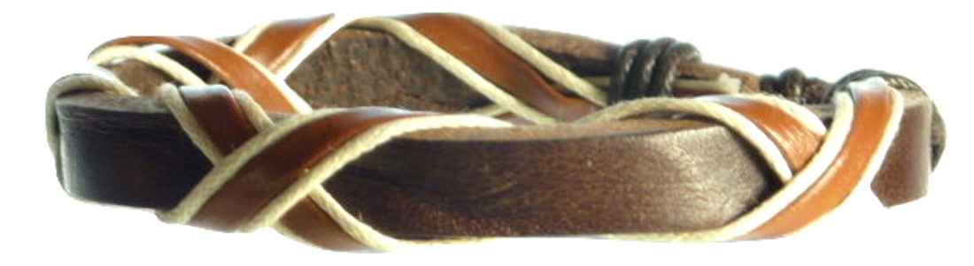 Bracelet 100% Leather  Model 500 from TICKITIBOO by Pashmina & Silk