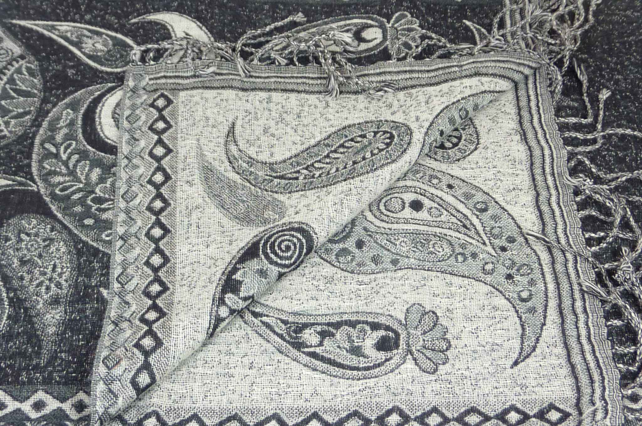 Muffler Foulard ID 7523 Laine Pashmina Très Fin de la Gamme Heritage de Pashmina & Silk