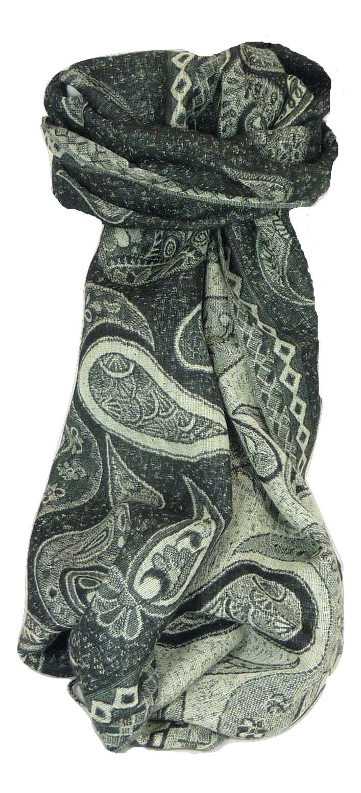 Per Uomo Muffler Sciarpa 9309 Lana Pashmina Fine di Pashmina & Silk