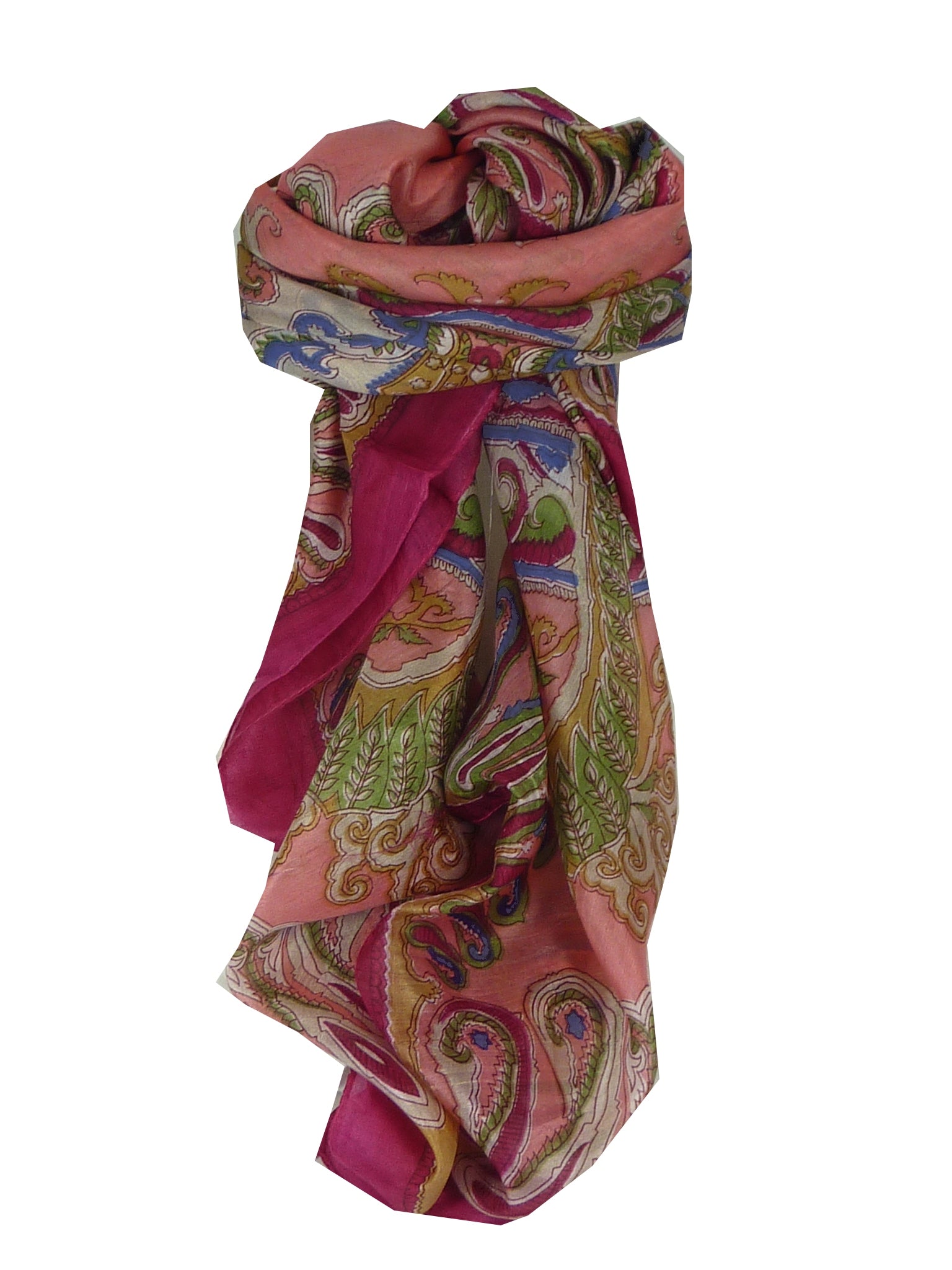 Classic Sciarpa Quadrata Seta di Gelso Querim Pink da Pashmina & Silk