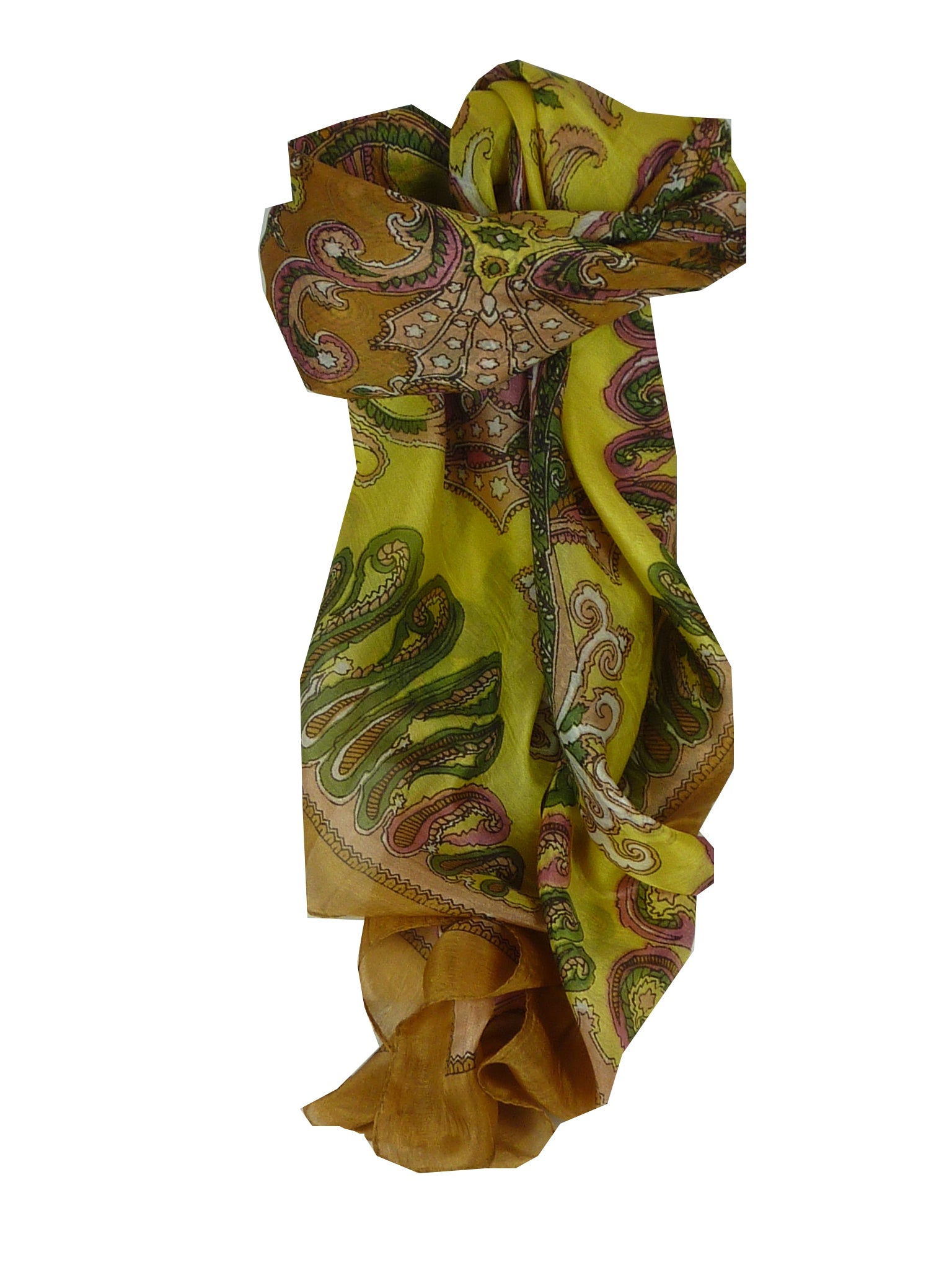 Classic Sciarpa Quadrata Seta di Gelso Querim Caramel da Pashmina & Silk