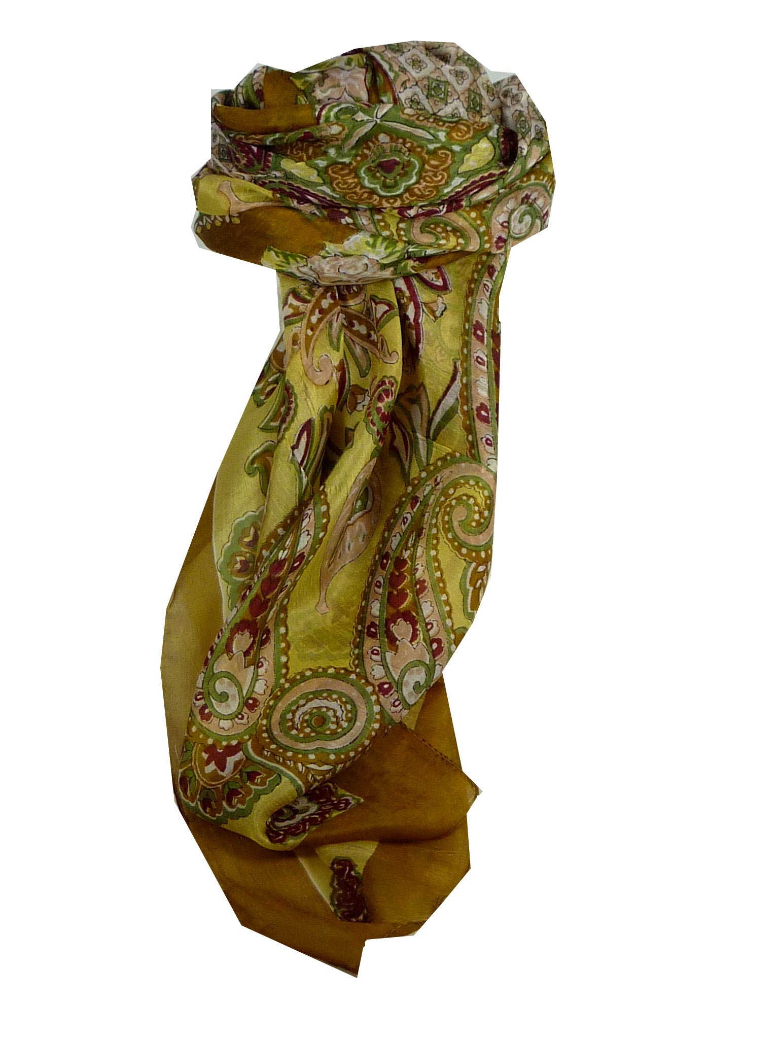 Mulberry Silk Classic Square Scarf Orissa Caramel by Pashmina & Silk