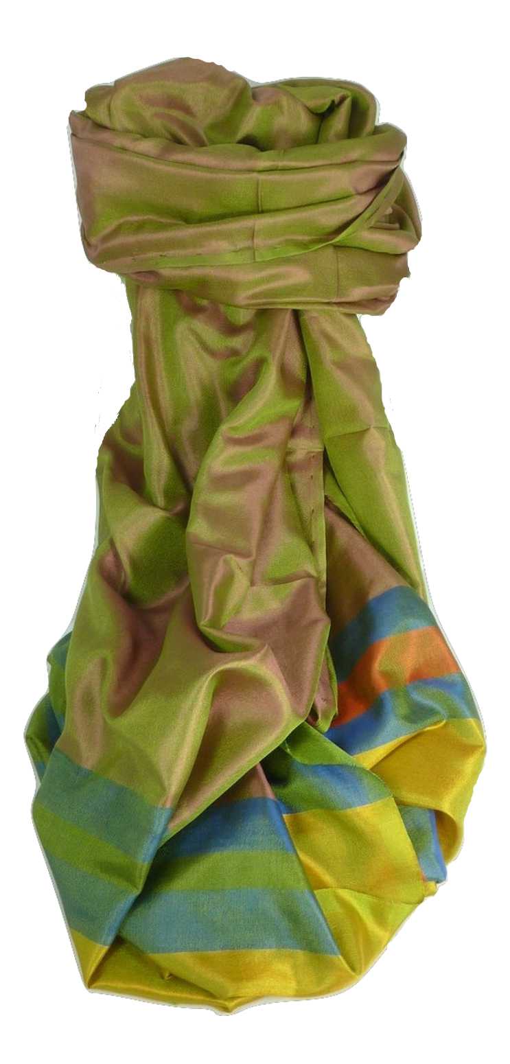 Varanasi Border Sciarpa di Seta Heritage Goswami 706 da Pashmina & Silk