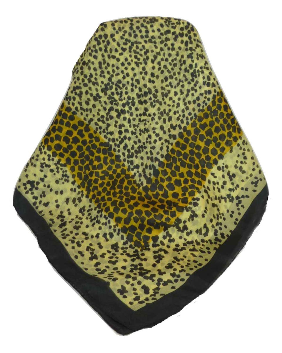 Mulberry Silk Classic Square Scarf Leopard by Pashmina & Silk