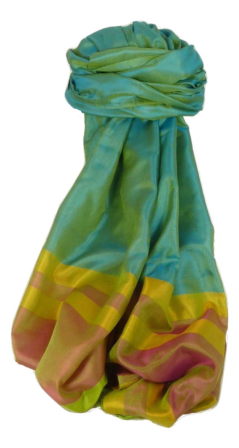 Varanasi Border Sciarpa di Seta Heritage Goswami 710 da Pashmina & Silk