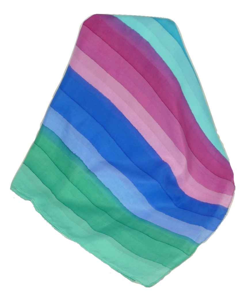 Sciarpa Lunga di Seta di Gelso Classic Rainbow Amre da Pashmina & Silk