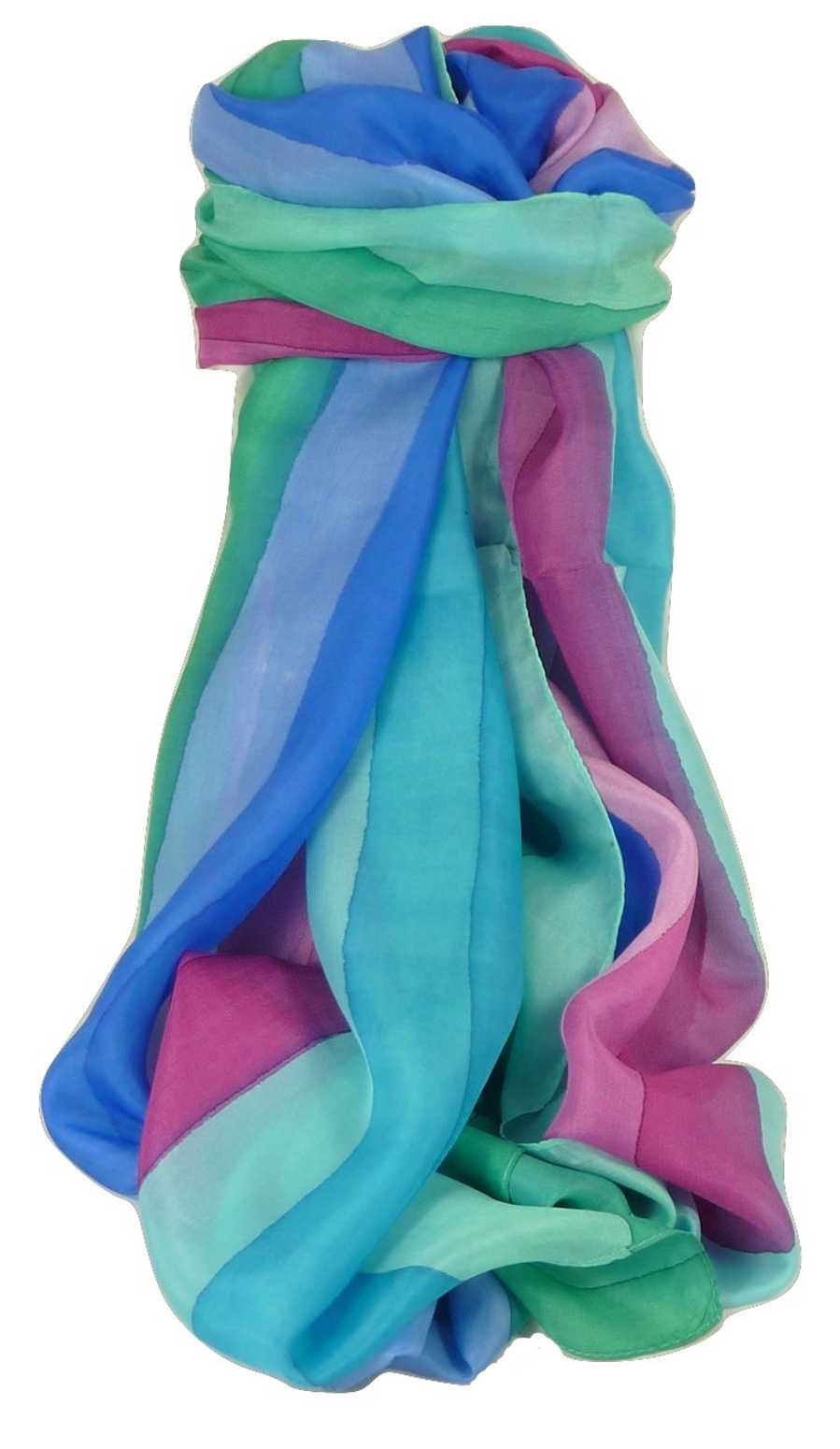 Sciarpa Lunga di Seta di Gelso Classic Rainbow Amre da Pashmina & Silk