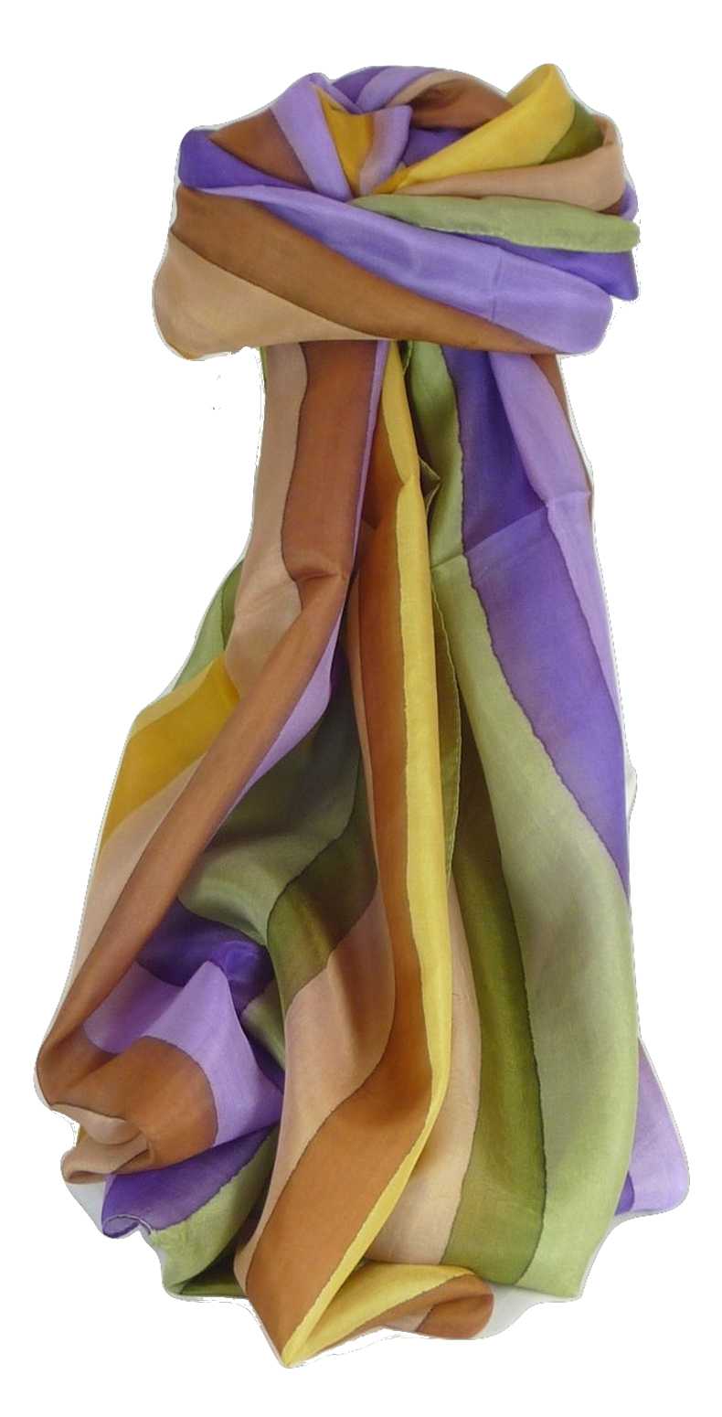 Sciarpa Lunga di Seta di Gelso Classic Rainbow Ankola da Pashmina & Silk