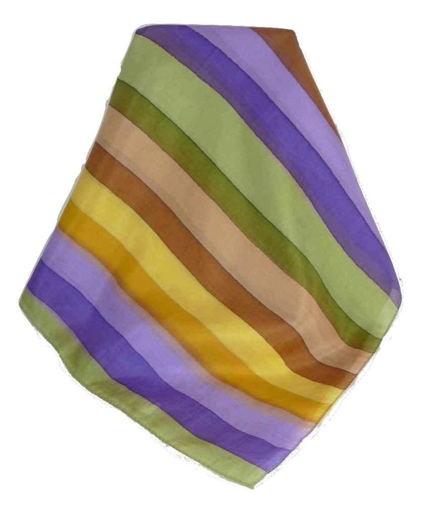 Sciarpa Lunga di Seta di Gelso Classic Rainbow Ankola da Pashmina & Silk