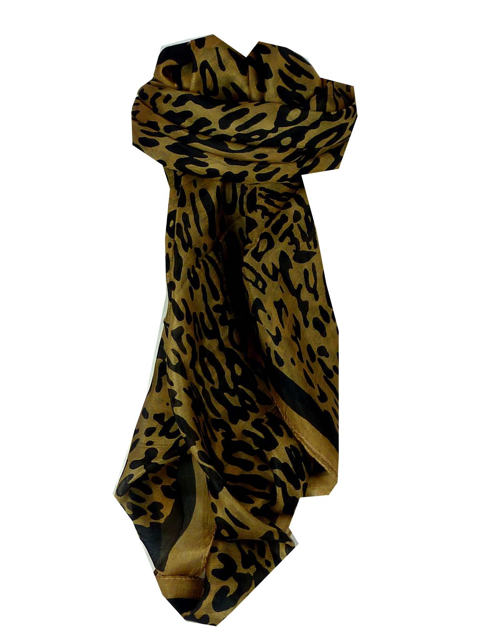 Mulberry Silk Classic Square Scarf Ocelot by Pashmina & Silk