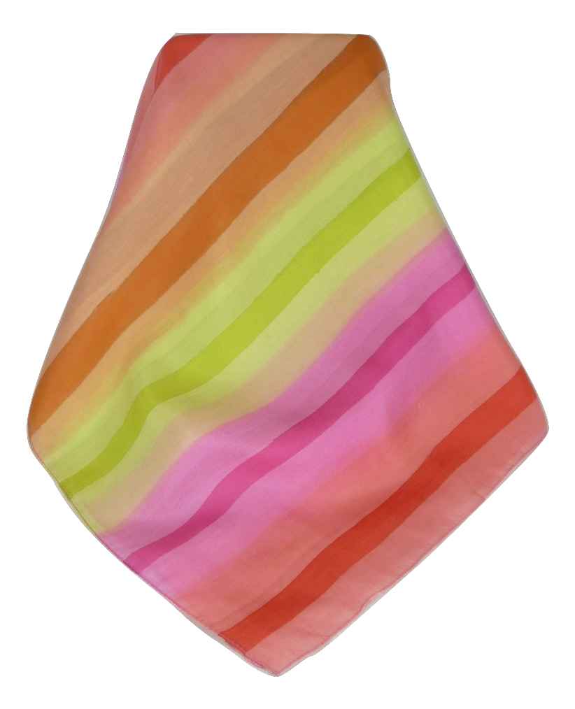 Sciarpa Lunga di Seta di Gelso Classic Rainbow Arore da Pashmina & Silk