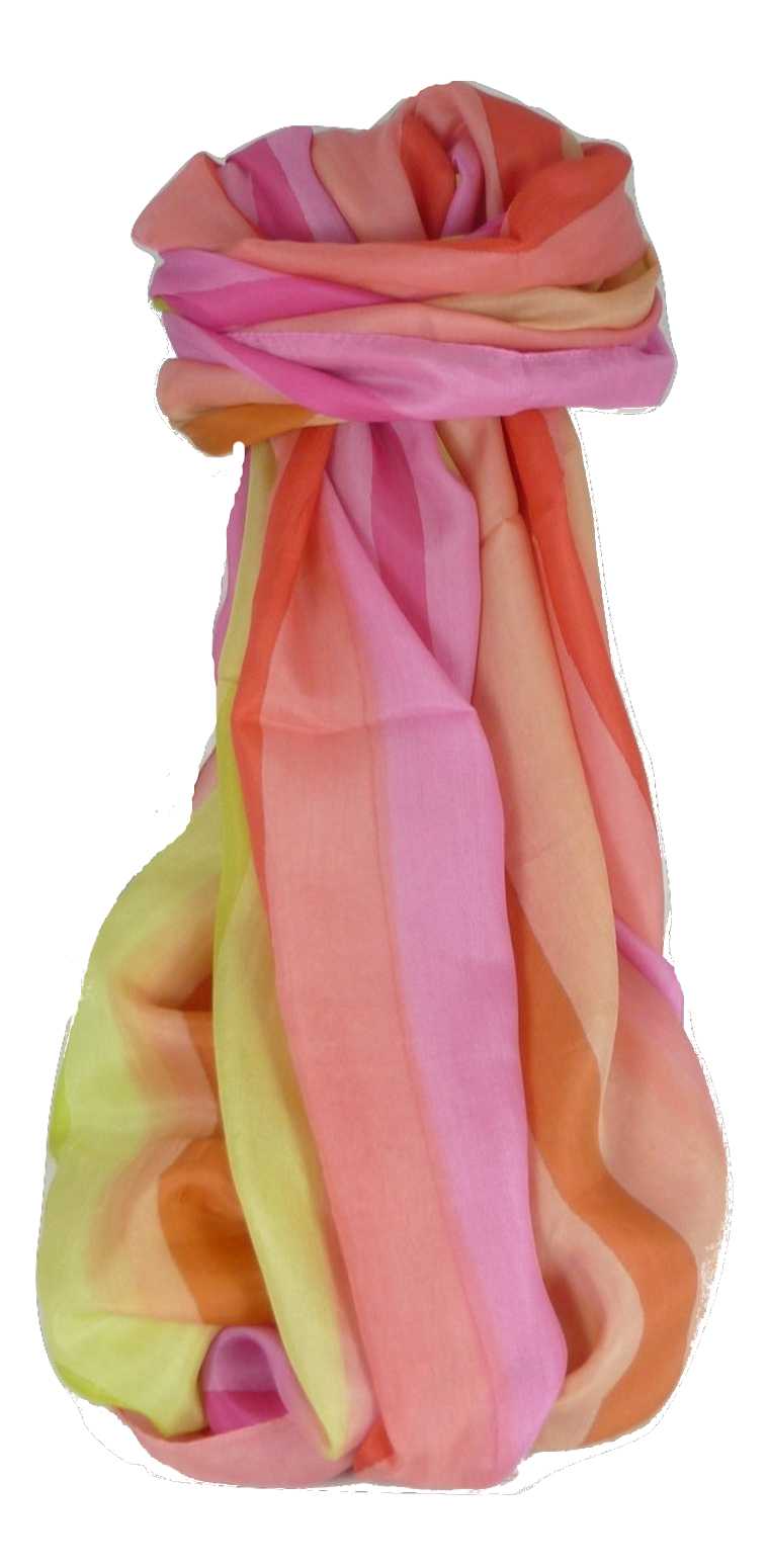 Sciarpa Lunga di Seta di Gelso Classic Rainbow Arore da Pashmina & Silk