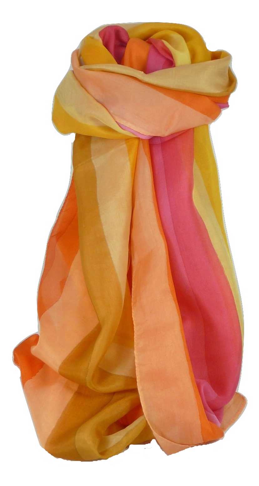 Mulberry Silk Classic Long Scarf Asmar Rainbow Palette by Pashmina & Silk