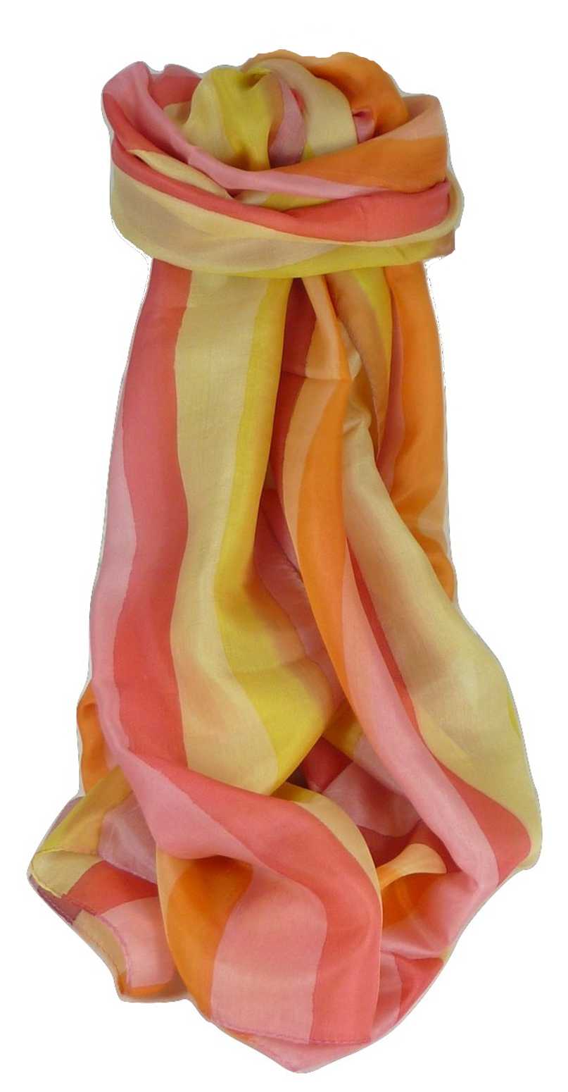 Sciarpa Lunga di Seta di Gelso Classic Rainbow Barad da Pashmina & Silk