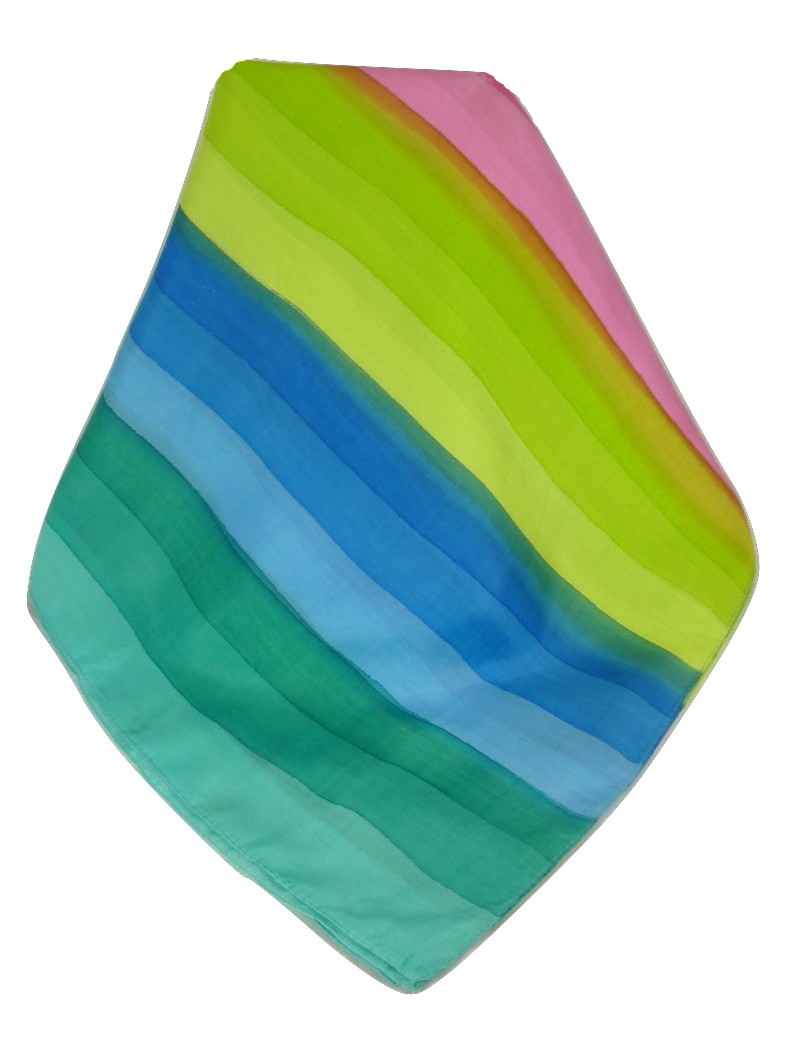 Sciarpa Lunga di Seta di Gelso Classic Rainbow Bassi da Pashmina & Silk