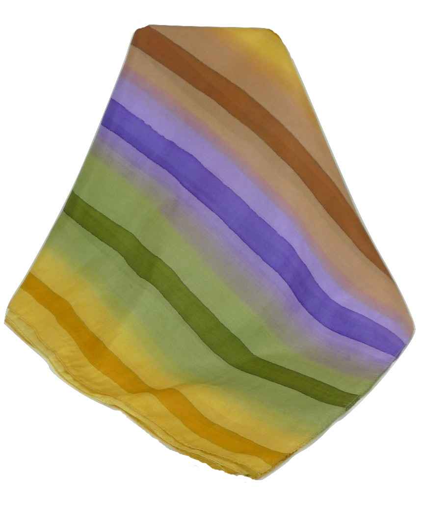 Sciarpa Lunga di Seta di Gelso Classic Rainbow Chawla da Pashmina & Silk