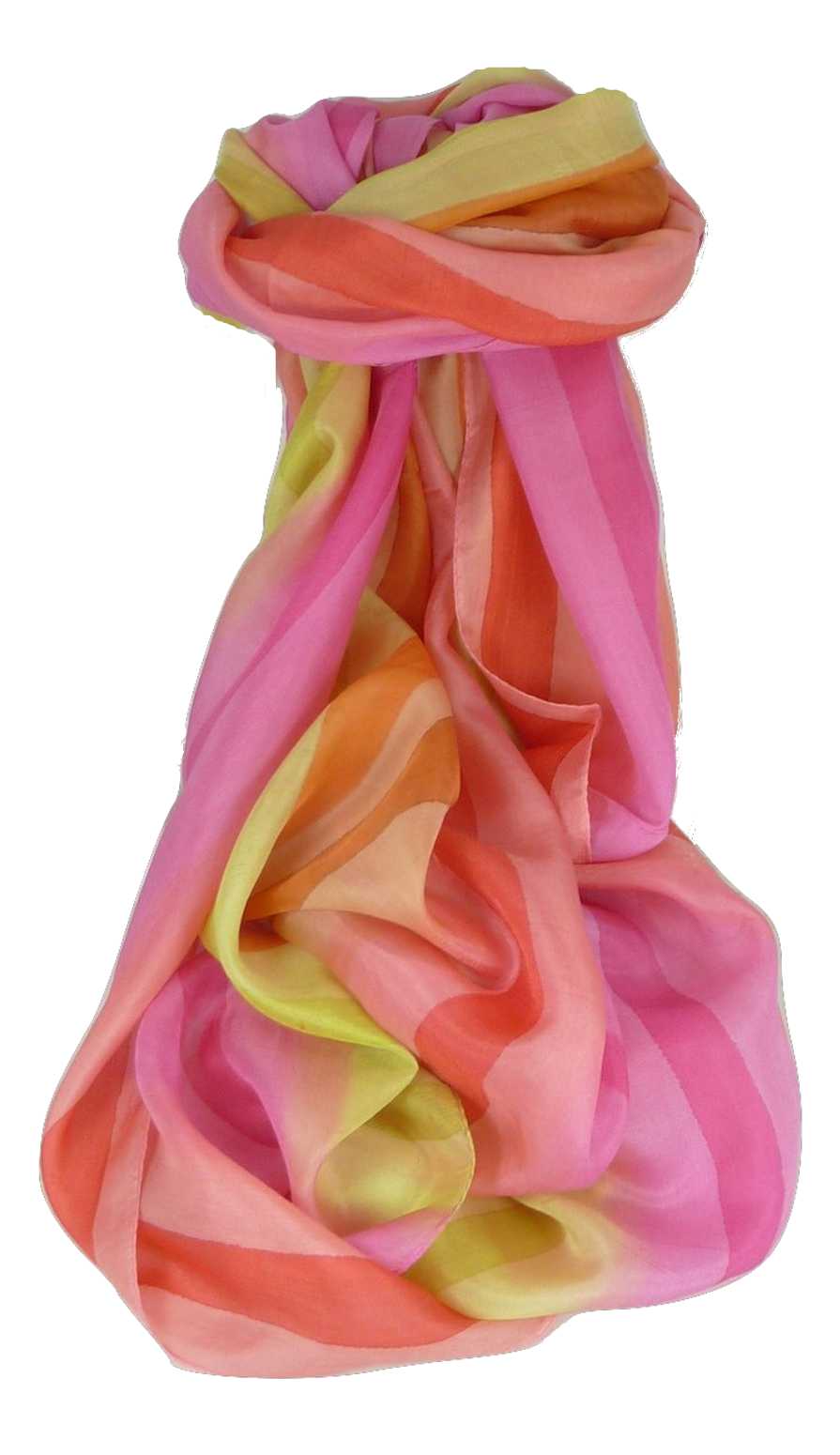 Sciarpa Lunga di Seta di Gelso Classic Rainbow Comar da Pashmina & Silk