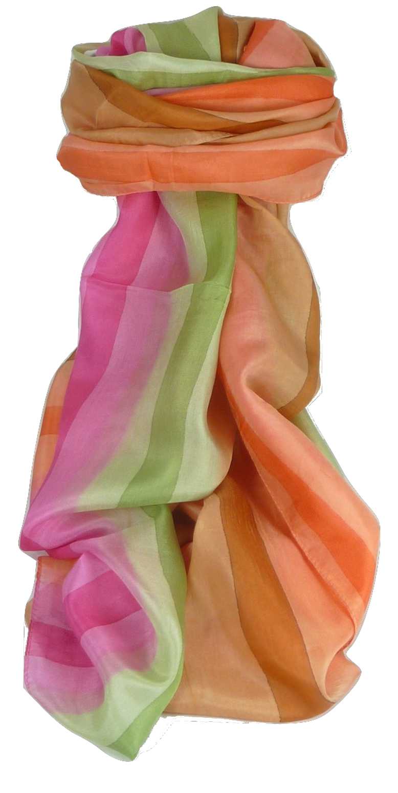 Sciarpa Lunga di Seta di Gelso Classic Rainbow Dada da Pashmina & Silk